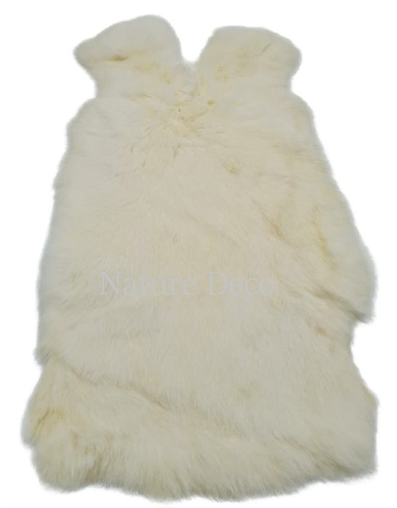 . Rabbit skin White XL