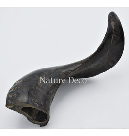 Nature Deco Sheep horn polish black