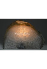 . Agate tea light holder tea light holder 8-10cm high naturel