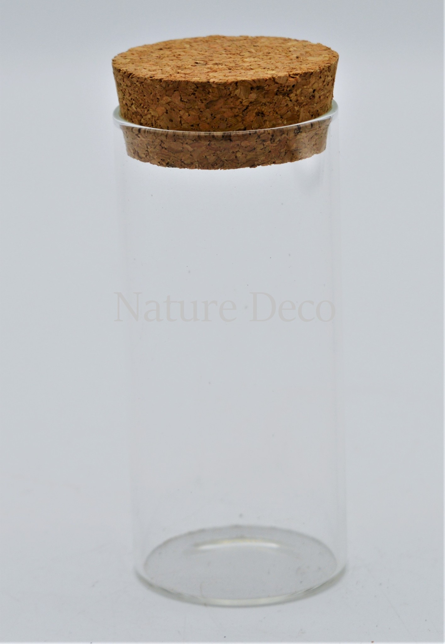monteren Vleien Optimisme Cilinder glas M 9cm stolp/buis kurk - Nature Deco