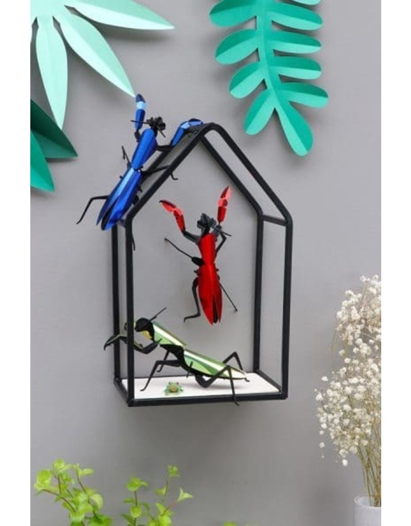 Assembli DIY  Paper 3D  praying mantis Assembli