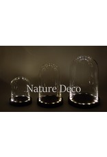 Nature Deco Glass dome black LED 12x13,5cm OFFER PRICE!