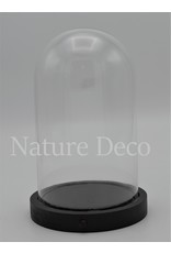 Nature Deco Glass dome black LED 17x25,5cm OFFER PRICE!