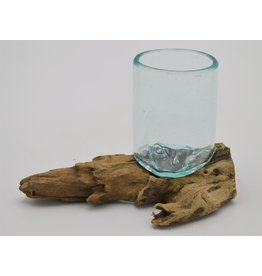 . Glas op hout  rond s