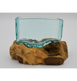 . Glas op hout  rechthoek L