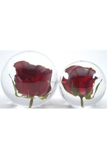 . Rose in resin "sphere" medium