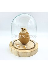 . Chicken chick in LED glass dome #2 (12cm x 14cm)