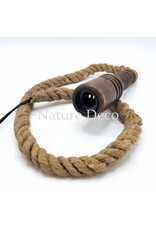 . Rope lamp dark brown 300cm