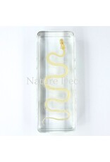 . Snake skeleton in resin medium, 11 x 4 x 2.5 cm