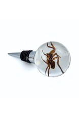 . Spider wine stopper in resin "sphere"