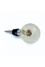 . Dandelion wine stopper in resin "sphere"