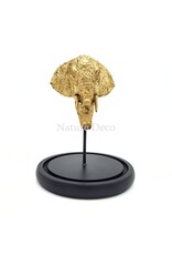 PTMD Gouden olifant in stolp 17 x 17 x 25 cm PTMD