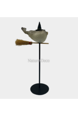 Nature Deco Heks puffer vis op standaard