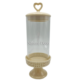 . Heart dome ceramic & glass