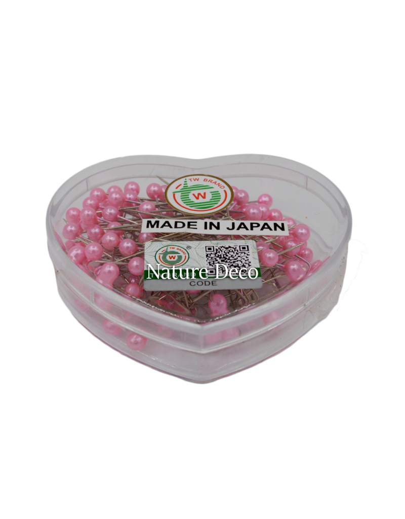 . Head pins in a heart-shaped box  120 pieces