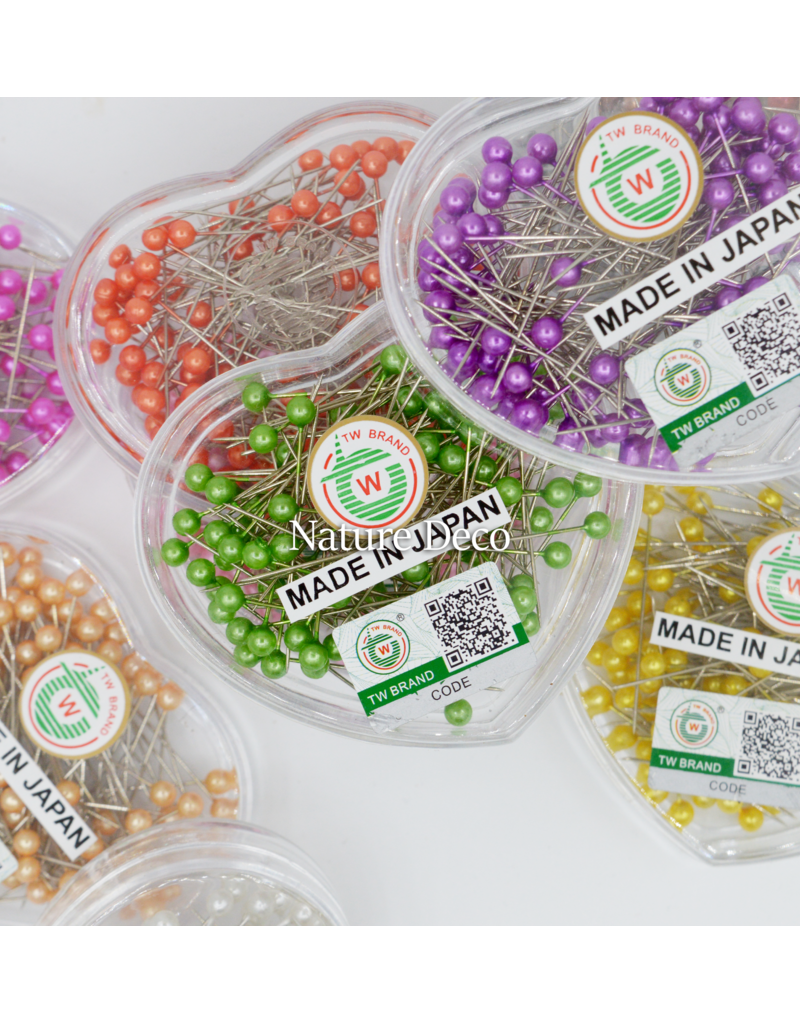 . Kopspelden in hartvormig doosje 120 stuks