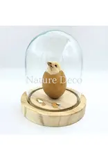 . Chicken chick in LED glass dome #2 (12cm x 14cm)