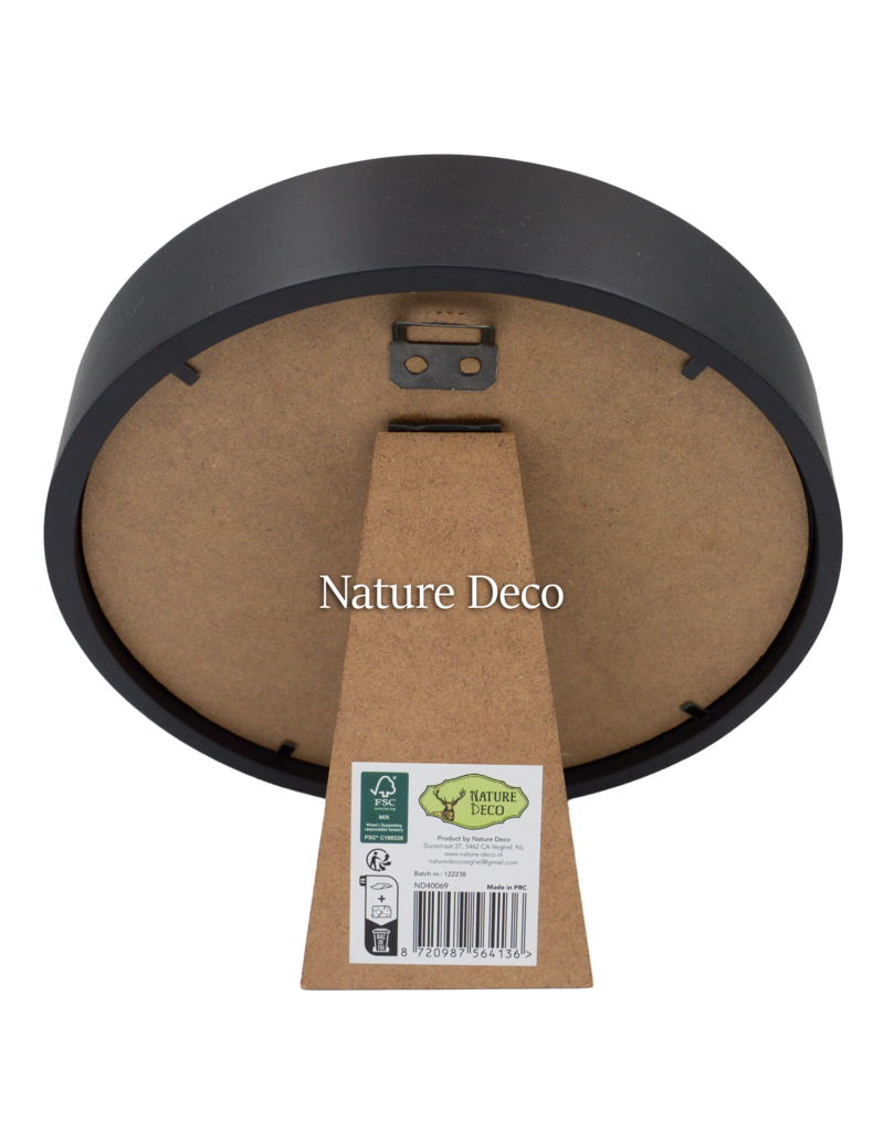 Nature Deco Extra deep luxury 3D frame circle Ø22cm x 4.5cm