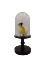 Nature Deco Meneer eend in zwarte stolp op voet Ø17cm x 40cm