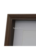 Nature Deco Extra deep Elegant Frame Dark Brown 20 x 25 x 4,5cm