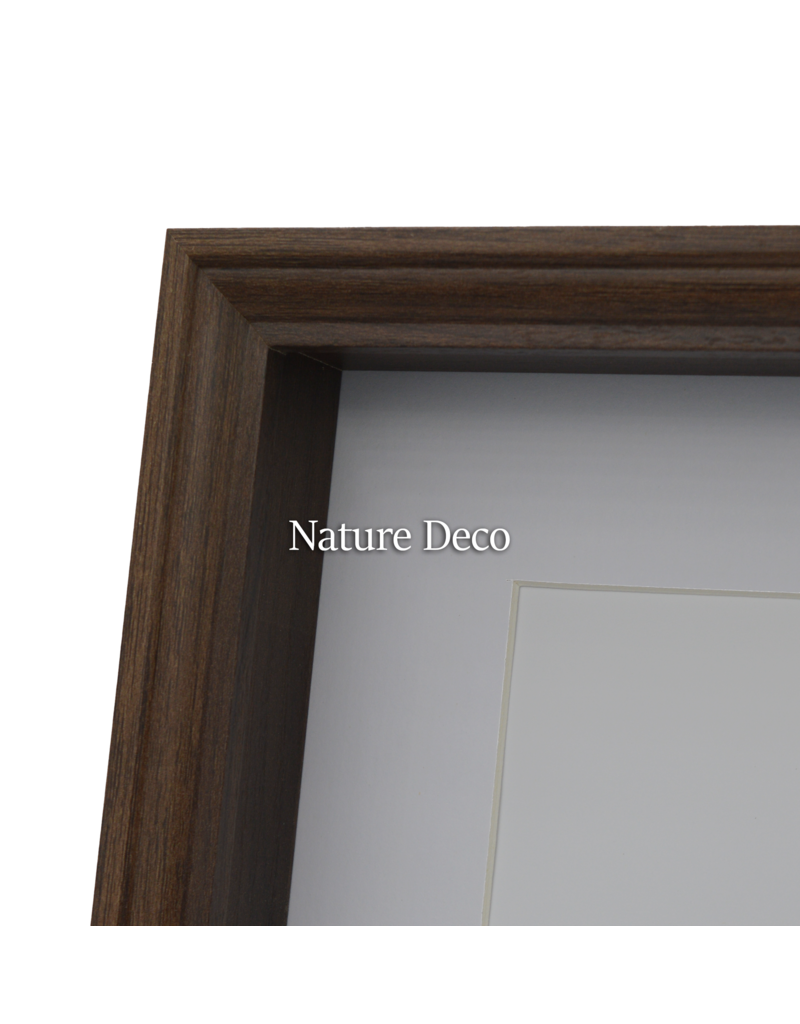Nature Deco Extra diepe Elegante Lijst Donkerbruin 20 x 25 x 4,5cm