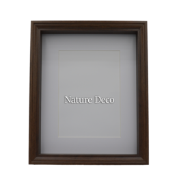 Nature Deco Extra deep Elegant Frame Dark Brown 20 x 25 x 4,5cm