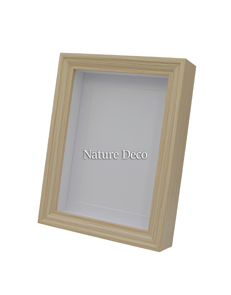 Nature Deco Extra diepe elegante Lijst Lichtbruin 13 x 18 x 4,5cm