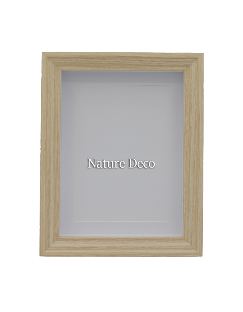 Nature Deco Extra diepe elegante Lijst Lichtbruin 13 x 18 x 4,5cm