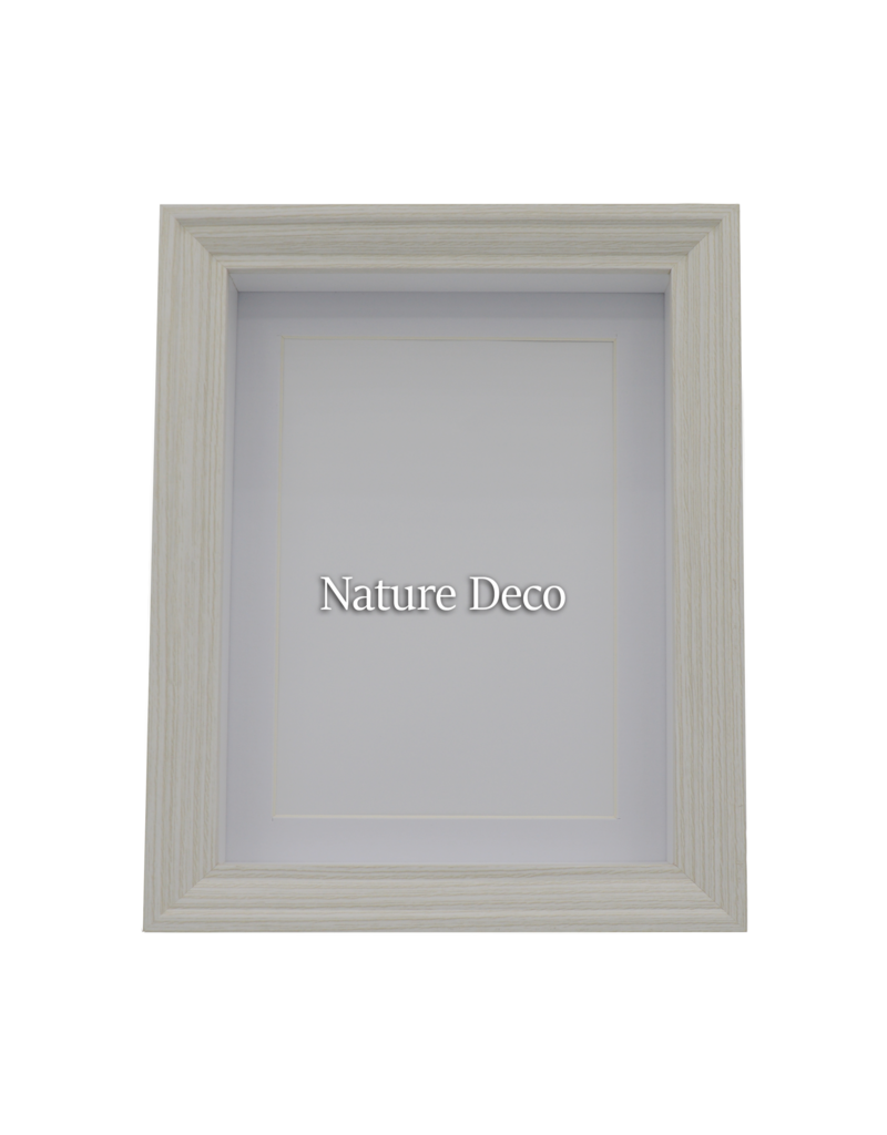 Nature Deco Extra deep Elegant Frame White 13 x 18 x 4,5cm