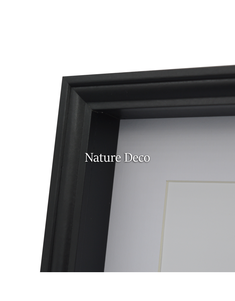 Nature Deco Extra diepe Elegante Lijst Zwart 20 x 25 x 4,5cm