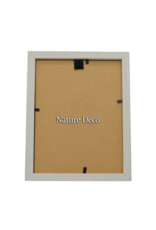 Nature Deco Extra diepe elegante Lijst Wit 13 x 18 x 4,5cm