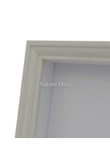 Nature Deco Extra diepe elegante Lijst Wit 13 x 18 x 4,5cm