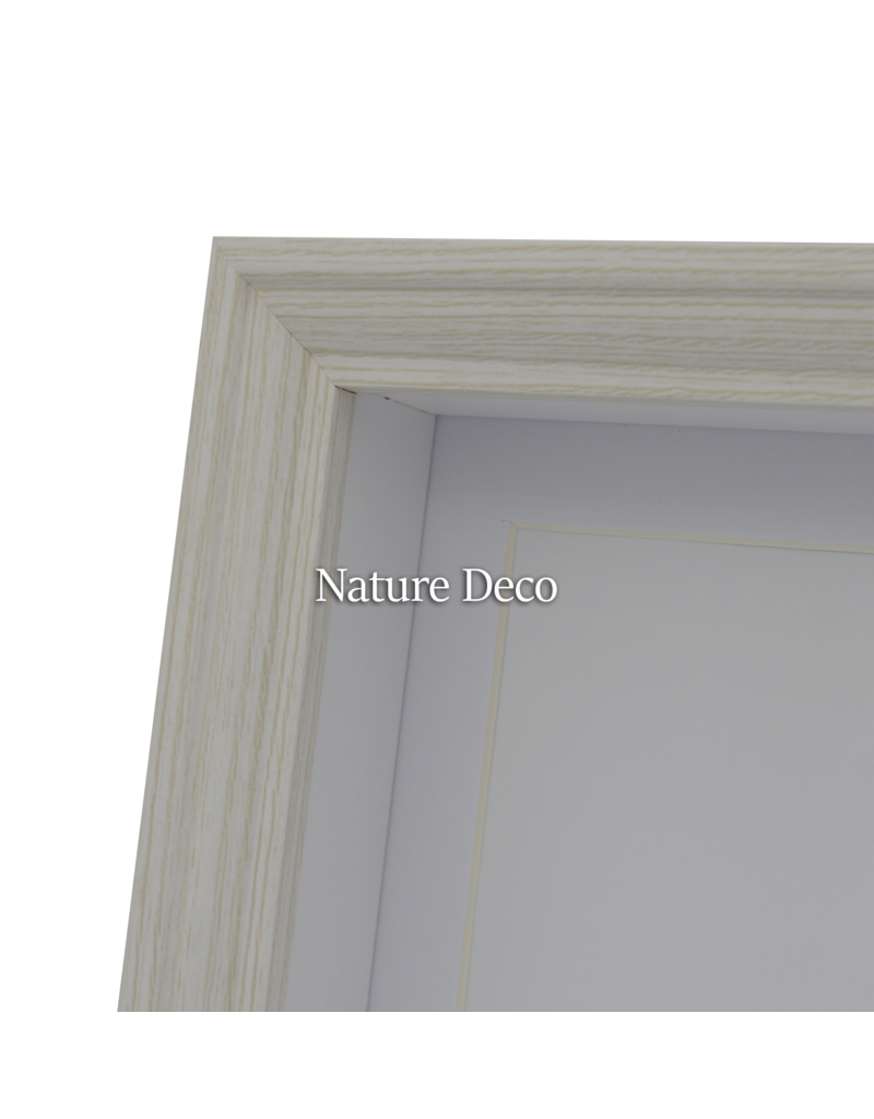 Nature Deco Extra deep Elegant Frame White 13 x 18 x 4,5cm
