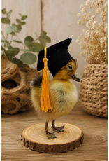 Nature Deco Mounted Duckling – Graduation Edition