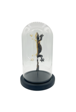 Nature Deco Gekko half opgezet - half skelet in stolp  13 x 21 cm