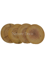. Wooden coasters (4 pieces)