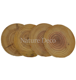 . Houten onderzetters ( 4 stuks )