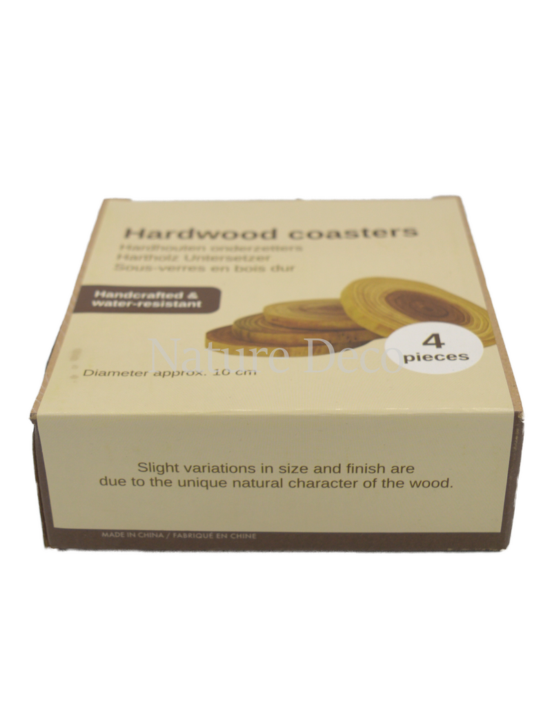 . Wooden coasters (4 pieces)