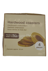 . Wooden coasters (4 pieces)