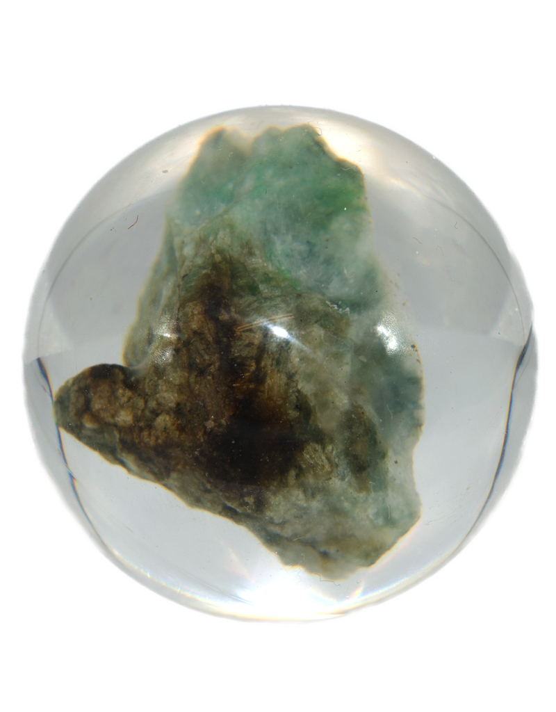 . Fluorite in resin ball