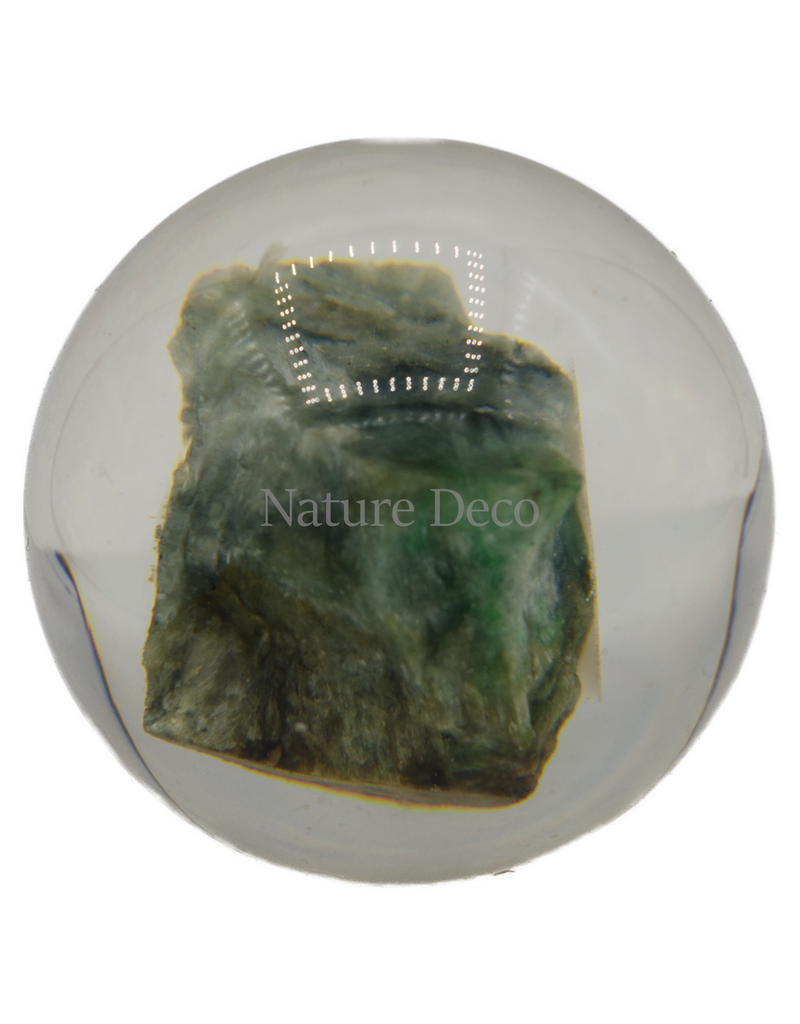 . Fluorite in resin ball