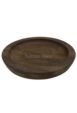 . Houten schaal groot 25 x 25 x 5 cm