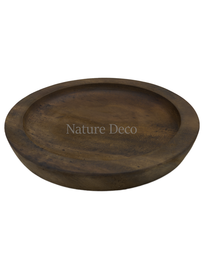 . Wooden bowl large 25 x 25 x 5 cm