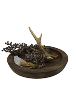. Houten schaal groot 25 x 25 x 5 cm