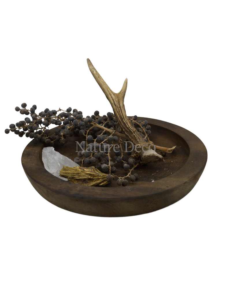 . Houten schaal groot 25 x 25 x 5 cm