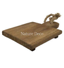. houten serveer plankje (amberblokje)