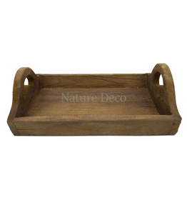 . Rustieke houten dienblad
