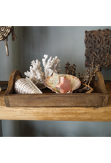 . Rustieke houten dienblad 30 x 20 x 8,5 cm