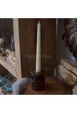 . Dark wood candlestick