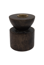 . Kandelaar donker hout
